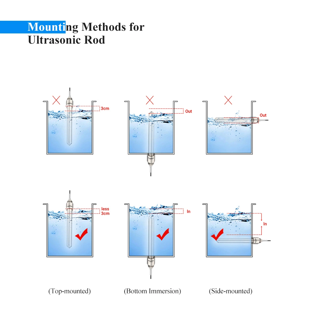 High Power Customized Cleaning Tube Ultrasonic Transducer Rod